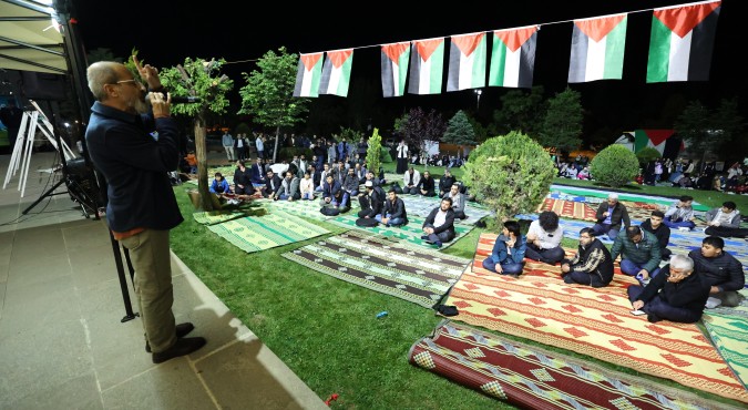 GİBTÜ Öğrencilerinden Gazze’ye Destek için “Çadır Nöbeti”
