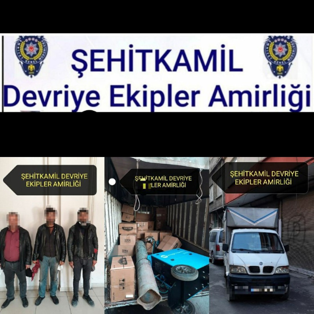 Bir depo motosiklet yedek parçası çalmışlar