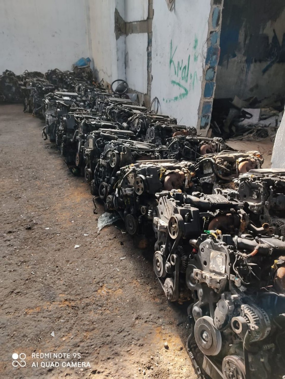 Gaziantep’te çok sayıda otomobil motoru ele geçirildi