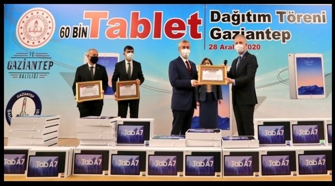 Gaziantep’te tablet dağıtımı tartışması