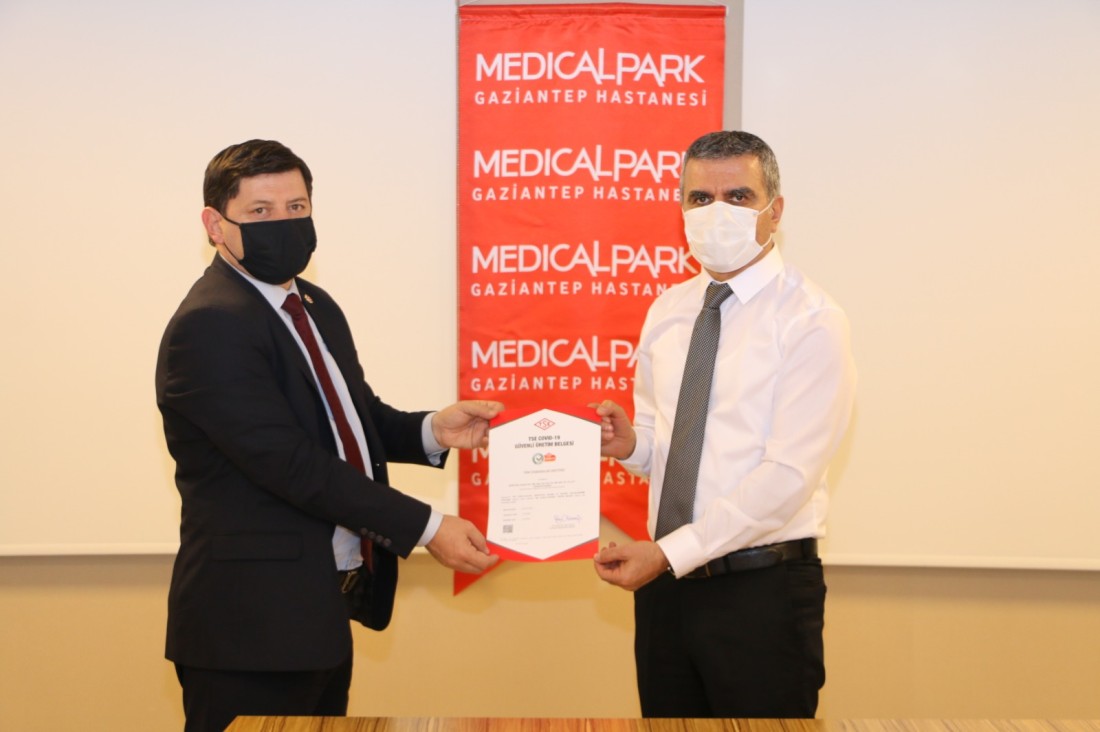 Medical Park Gaziantep TSE Covıd-19 Güvenli Üretim Belgesi aldı