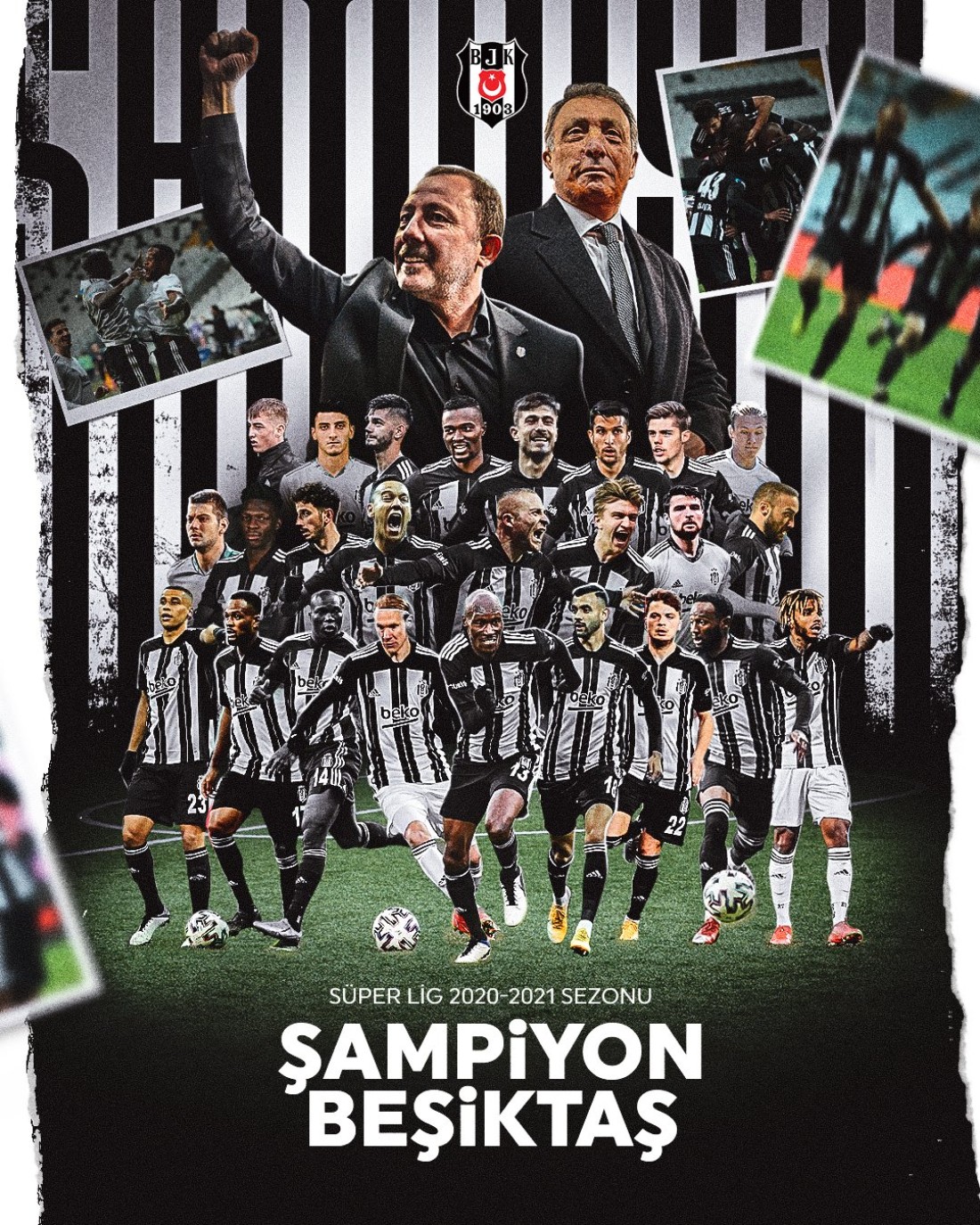 Süper Lig 2020-2021 sezonu şampiyonu Beşiktaş