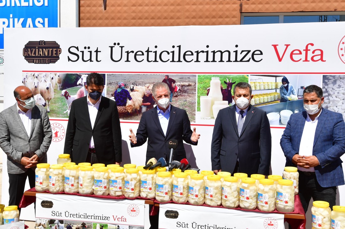 Gaziantep’te “Süt Üreticilerine Vefa” projesi hayata geçirildi