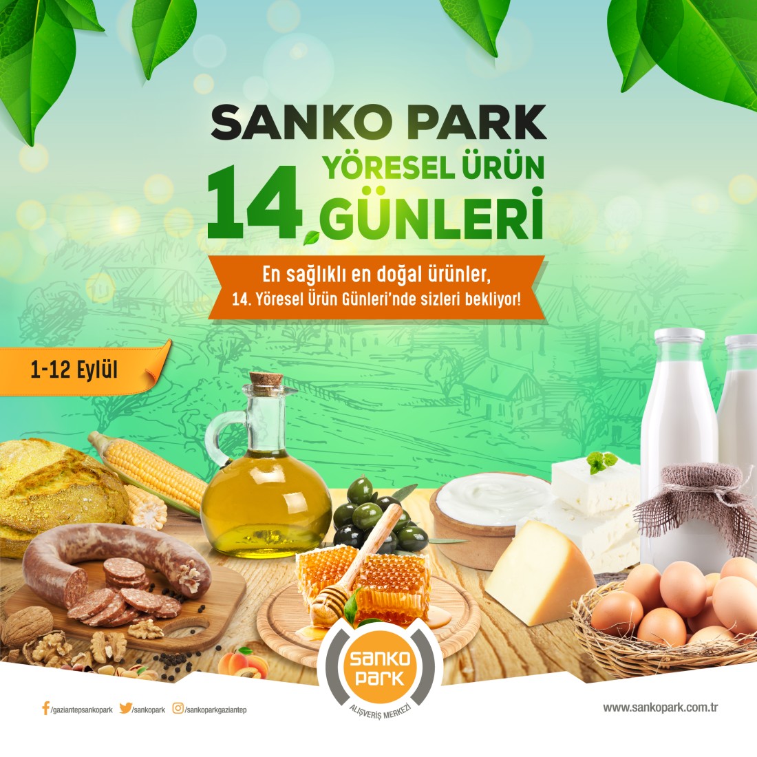 14’ üncü Yöresel Ürün Günleri SANKO Park’ta
