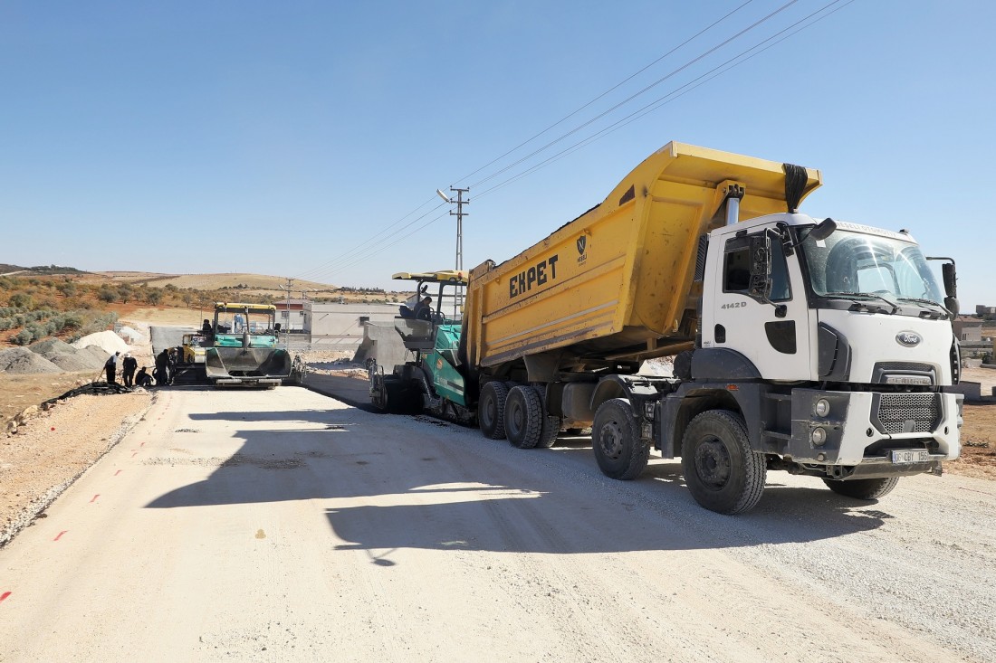 Gaziantep Briketçiler Sitesi asfaltlanıyor