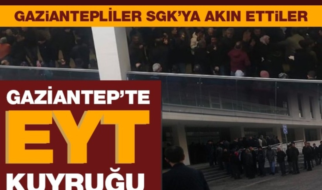 Gaziantep’te EYT Kuyruğu