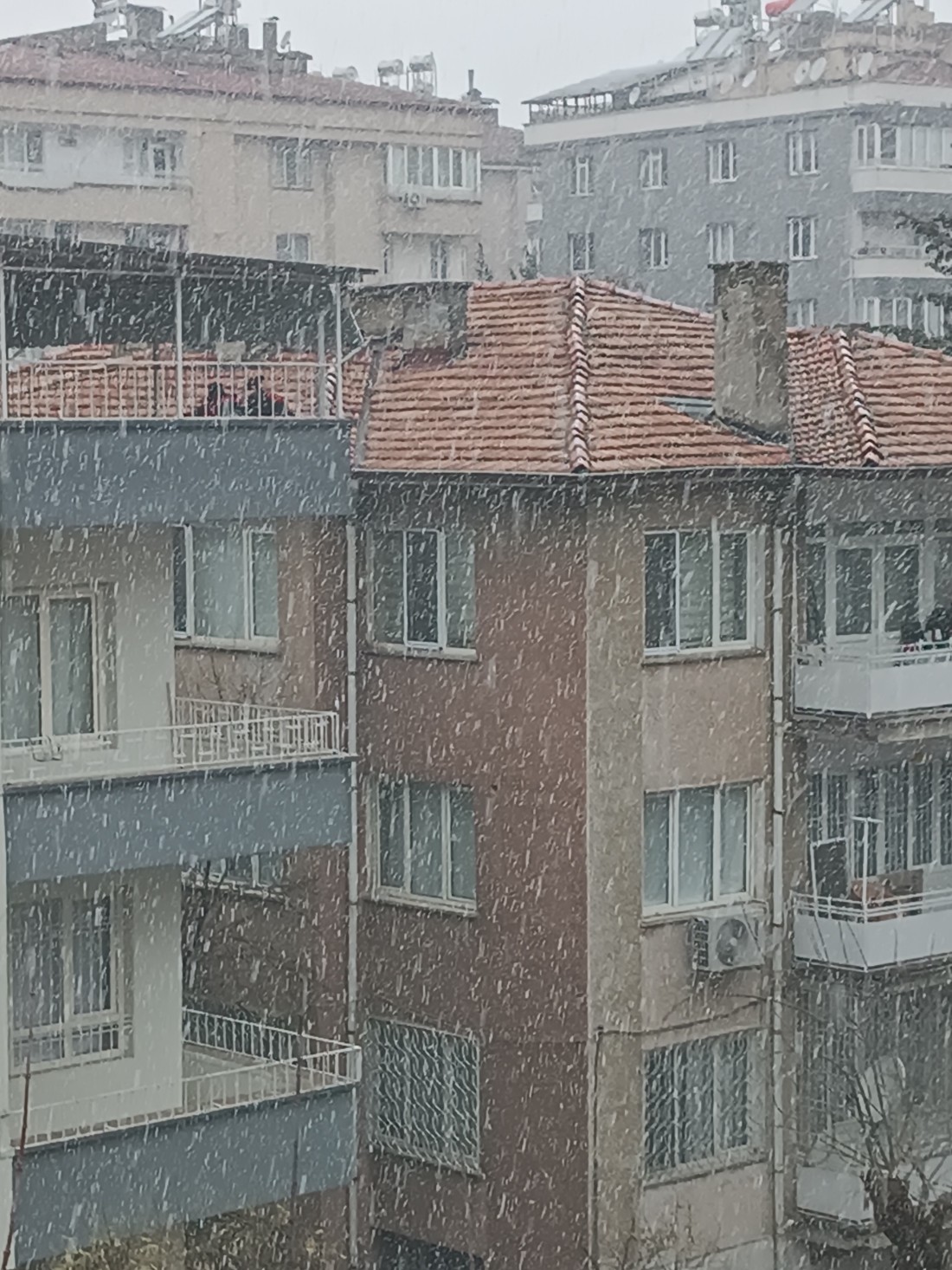 Gaziantep’e Beklenen Kar yağışı Geldi