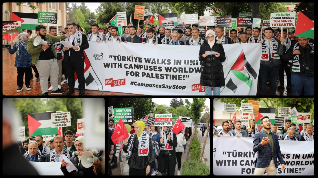 GAÜN Öğrencileri Filistin İçin Yürüdü
