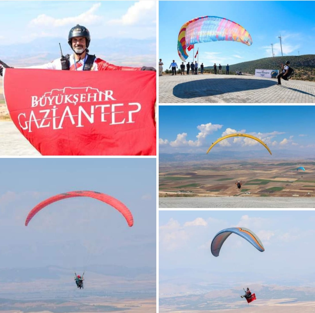 Gaziantep’te İlk Yamaç Paraşütü Şenliği Başladı