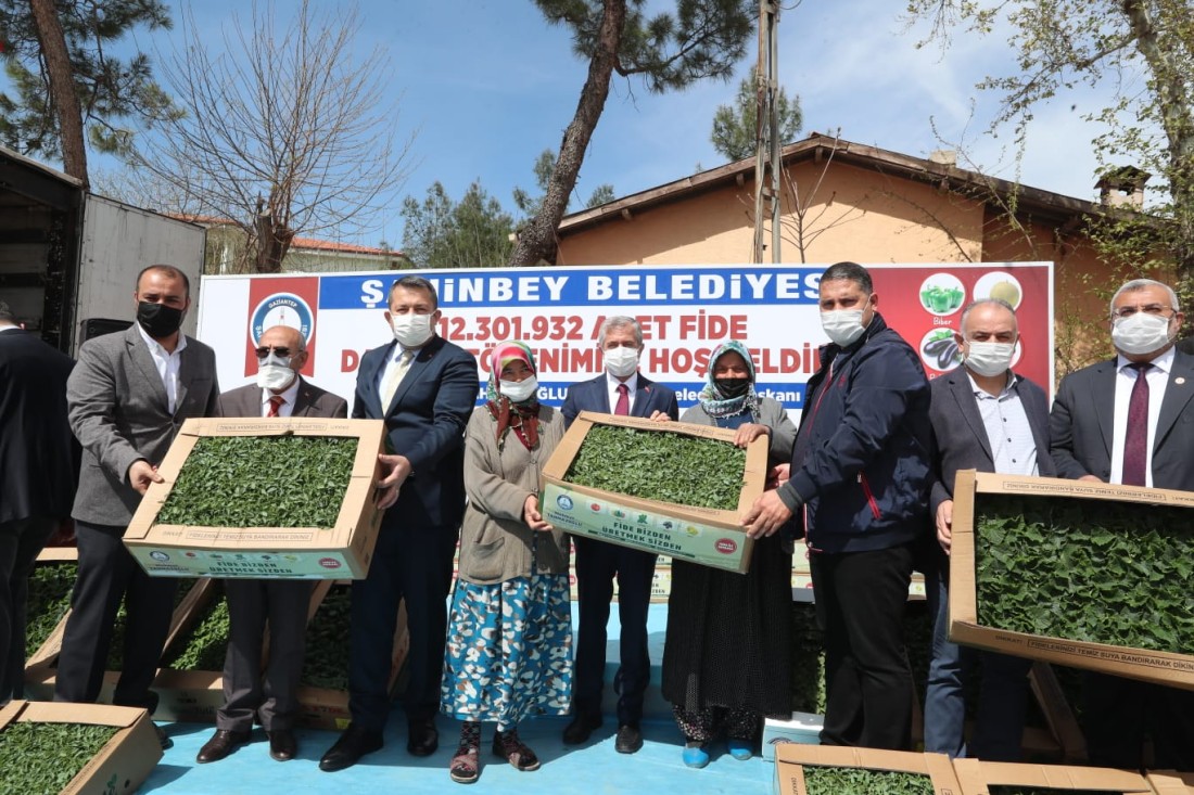 Şahinbey Belediyesi’nin fide desteği sürüyor